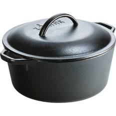 Cast Iron Hob Casseroles Lodge - with lid 1.25 gal 10.236 "