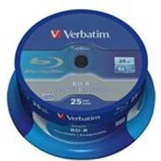 Bd r 25gb Verbatim Datalife 6x, 25 GB, BD-R, Akseli, 25 kpl