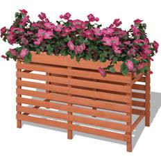 Beige Outdoor Planter Boxes vidaXL Planter 50x100x71cm