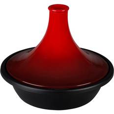 Spülmaschinenfest Taginetöpfe Le Creuset Cerise med lock 2.3 L 27 cm