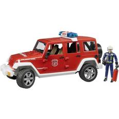 Suono Fuoristrada Bruder Jeep Rubicon Fire Rescue with Fireman Vehicle 02528