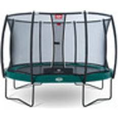 Röda Studsmattor BERG Elite+ Regular 380cm + Safety Net T-series