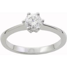 Thomas Sten Solitaire Ring - White Gold/Diamond