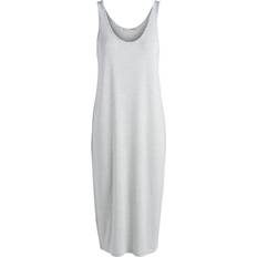 Pieces Sleeveless Tank Dress - Grey/Bright White