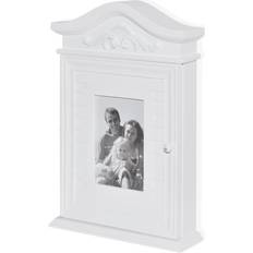 vidaXL Armoire À Clés Avec Cadre Photo Blanc Armoire