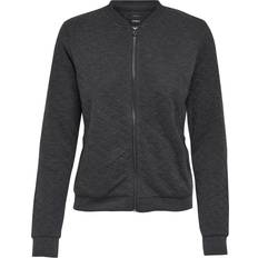 V-udskæring Jakker Only Bomber Sweatshirt - Grey/Dark Grey Melange