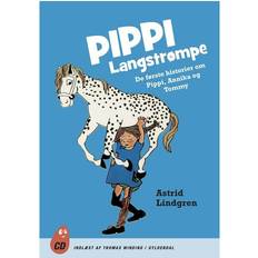 Pippi bog Pippi Langstrømpe. De første historier om Pippi, Annika og Tommy (Lydbog, CD, 2015)