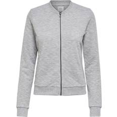 Only Bomber Sweatshirt - Grey/Light Grey Melange