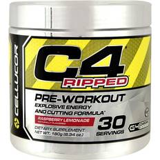 Energy Increasing Pre-Workouts Cellucor C4 Ripped Raspberry Lemonade 30 Servings