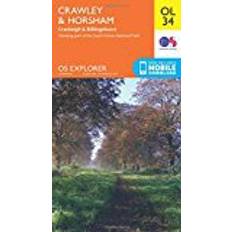 OS Explorer OL34 Crawley & Horsham (OS Explorer Map)
