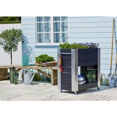 Plus Cubic Blomsterkasse m/Hylde Plantekasse