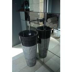 Bathroom Sinks Marblemosaics Black Marble Pedestal