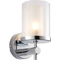 Cromo Apliques de pared Endon Lighting Britton 1LT Aplique de pared