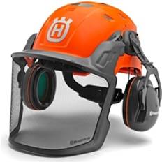 Con Casco Protecciones auditivas Husqvarna Casco Forestal Technical