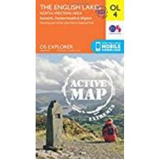 OS Explorer ACTIVE OL4 The English Lakes North Western area (OS Explorer Map) (Folded, 2015)