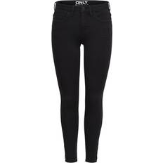 Only Kendell Eternal Ankle Skinny Fit Jeans - Black/Black