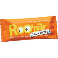 Sin azúcar Bares Roo-Bar Raw Energy Bar Inca Berry & Orange 30g 1 pcs