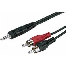 Monacor 2RCA-3.5mm 2m