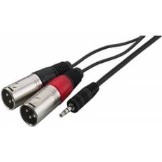 Monacor 2XLR-3.5mm 1m