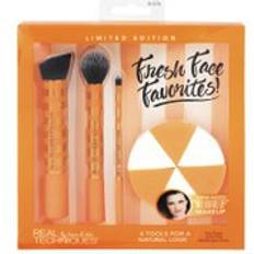 Orange Makeupbørster Real Techniques Fresh Face Favourites Brush Set 3-pack