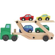 Legno Camion Melissa & Doug Car Carrier Truck & Cars Wooden Toy Set