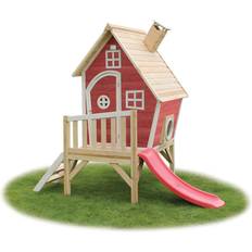 Exit Toys Maisonnette en bois Fantasia 300 rouge