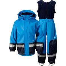 Uden flourstoffer Regnsæt Didriksons Boardman Kid's Set - Sharp Blue (500472-332)