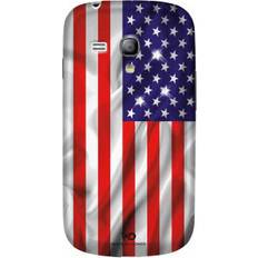 White Diamonds USA Flag Case (Galaxy S3 Mini)