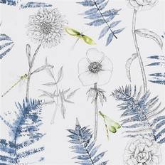 Designers Guild Tapete Acanthus von Indigo blau