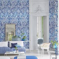 Designers Guild Tapete Arabesque von Cobalt blu