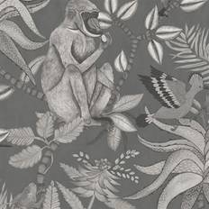 Cole & Son Afrikanische Tapete Savuti von Charcoal gris