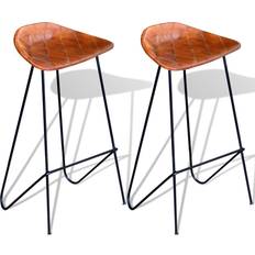 Tissu Meubles vidaXL 243305 2-Pack Tabouret de bar 78cm