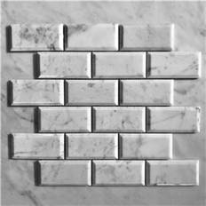 Kakel carrara mosaik Italian Marble Carrara 4016 35x30.5cm