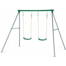 Plum Sedna II Metal Double Swing Set