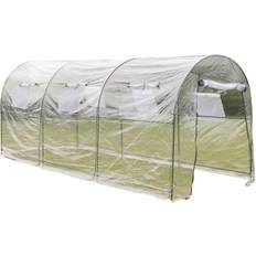 Freestanding Greenhouses vidaXL Portabelt 40785 Stainless steel PVC Plastic