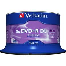 Optical Storage Verbatim DVD+R 8.5GB 8x Spindle 50-Pack