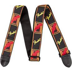 Fender Monogramm Strap Black-Yellow-Brown