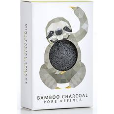 Konjac Sponges The Konjac Sponge Co. Mini Rainforest Pore Refiner Bamboo Charcoal Sloth