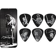 Argent Médiators Dunlop 12 médiators Hendrix Silver portrait JHPT06M