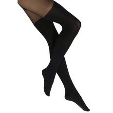 Pretty Polly Pp Fashion Suspender Tights - Black