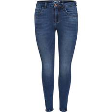 Viskose Jeans Only Kendell Ankle Zip Skinny Fit Jeans Blue/Dark Blue Denim