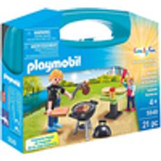 Food Toys Playmobil Backyard Barbecue Carry Case 5649