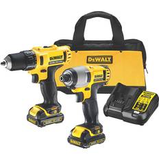 Dewalt Diadora DCK211C2TQW Kit Trapano Avvitatore 10.8 v DCD710 Avvitatore Impulsi 1/4' 10.8 v DCF815 2 Batterie 1.3 Ah xr Litio In Valigetta