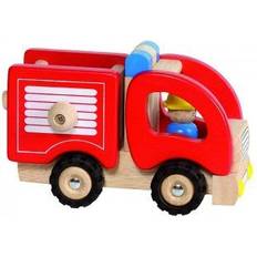 Goki Voitures miniatures Goki Camion Pompiers en Bois