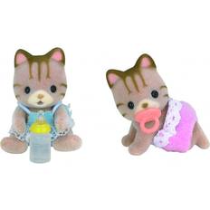 Sylvanian Families Peluche Sylvanian Families Sandy Striped Cat Twins