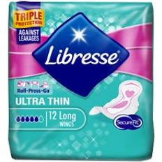 Libresse Intimhygien & Mensskydd Libresse Ultra Thin Long Wing 12-pack