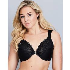 Glamorise Elegance Front Close Wire Bra - Black