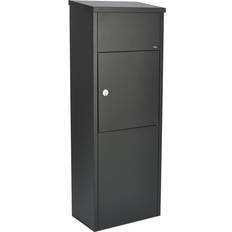 Pakketbrievenbus Brievenbussen Allux 600 Parcel Box Ruko Lock - Black