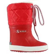 Aigle Giboulee Winterized Boots - Valkoinen/Punainen