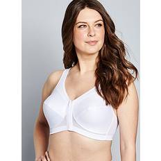 Glamorise Front-Close Posture Back Support Bra - White